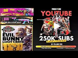 Download and install bluestacks on your pc. Garena Free Fire New Event Free Fire Youtube 250k Subs Challenge Take Part To Get Exclusive Rewards Mobile Mode Gaming