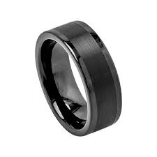 Black Wedding Band Mens Wedding Band 8mm Engagement Ring Etsy In 2020 Tungsten Carbide Wedding Bands Black Tungsten Rings Black Wedding Rings