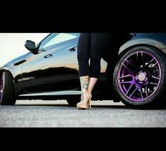 Black And Purple Rims Purple Powder Coated Rims Rims Vehicles Powdered Candy