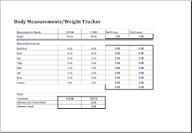 Body Measurement Chart