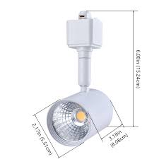 Lightolier lytespan® led track lighting fixture in white color is made of die cast aluminum with powder coated finish for durability. Mirrea 6 Pack Led Track Lighting Heads Compatible With Single Circuit H Type Track Lighting Rail Ceiling Spotlight For Accent Task Wall Art Exhibition Lighting 6 5w 3000k Warm White 24 White Painted
