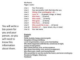 How to write a bio poem. Who Are You Today We Are Going To Create A Bio Poem That Gives Us The Opportunity To Express Our Uniqueness Through Words And Have The Ability To Share Ppt Download
