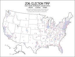 Census bureau has fielded the voting and registration supplement to the current population survey every two years. 1939 2016 Election Map Explain Xkcd