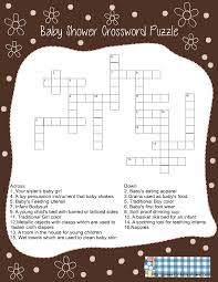 We uploaded our 5000th crossword on april 12 2014 our 6000th on january 6 2017 and our 7000th. Free Printable Baby Shower Crossword Puzzle Game