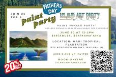 Father’s Day Paint Party in Wailuku: “Whale Party”