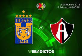 Tigres Vs Atlas Jornada 8 Del Clausura 2018 En Vivo Por Internet Atlas Clausura Tigres