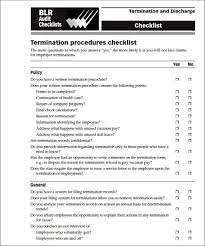 Key mistakes to avoid when terminating an employee. Terminations Procedures Checklist Employment And Hr United States