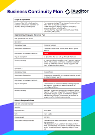 The tsunami that hit japan last year and drenched the global auto manufacturing industry is a good example. Business Continuity Plan Bcp Template Free Download Safetyculture