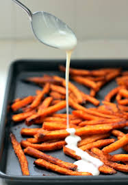 Add brown sugar and cinnamon. Cinnamon Sugar Sweet Potato Fries With Brown Butter Marshmallow Glaze Ambitious Kitchen