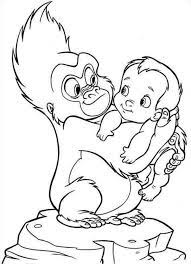Tarzan coloring pages disney coloring pages coloring. Baby Tarzan Coloring Pages Coloring Printable B108 Group