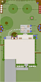 Backyard garden plan with stone patio. Landscaping And Garden Design Plan Hydrangea Boxwood Peonies Lavender Jenny Steffens Hobick