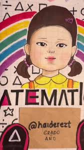 Portada 3 de El Juego de El Calamar, matemáticas 📐🧷#SquidGameDesign,  #PortadasCreativas, #SquidGameArt, #BackToSchoolSquidGame, #NotebookCovers,  #KDramaAesthetic, #SquidGameDIY