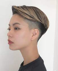Pin On Short Hair Pixie Asymmetrical Sidecut Undercut Taper Fade