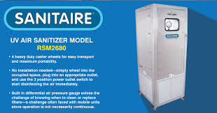 Bio Shield Uv C Air Sanitizer System Germicidal Cleans Bacteria Sanitaire Uv Air Sanitizers Fast Easy Just The Right Size