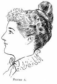 Vintage Victorian 1890s Hairstyle Victorian Hairstyles Antique Hair Combs Edwardian Fashion
