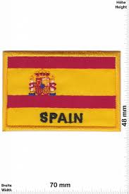 Wir bieten ihnen unsere hochwertige spanien flagge in vielen verschiedenen größen von 40 x 60 cm bis zu 150 x 600 cm. Spain Spanien Patch Aufnaher Aufnaher Shop Patch Shop Grosster Weltweit Patch Aufnaher Schlusselanhanger Aufkleber