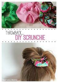 Give Your Hair A Tbt By Making These Simple Scrunchies Diy Hair Accessories Diy Hairstyles Hair Accessories