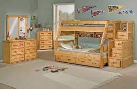Bunkhouse High Sierra 4 Piece Bunk Bed Set Old Cannery Furniture