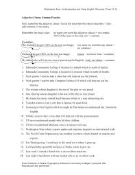 These printable worksheets can be used to teach your students about correct placement of commas. Adjective Clause Comma Practice Worksheet For 7th 9th Grade Lesson Planet