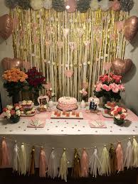 Mom S Birthday Party Decorations Rose Gold Party Birthday Party Decorations Birthday Roses