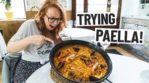 There are numerous styles and quality levels, but the basic names you. Spanish Food Americans Try Paella For The First Time Barcelona Spain Youtube
