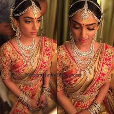 Sameera reddy opted for a neeta lulla bridal ensemble. Veena Reddy Diamond Jewellery Indian Jewellery Design Diamond Wedding Jewelry Indian Designer Wear