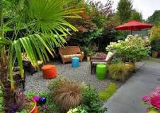 Image result for images of what to do to a small back yard bordering a golf course