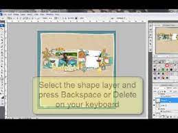 Creating A Rounded Rectangle Frame In Photoshop Pse Video Digital Frame Scrapbook Inspiration Photoshop