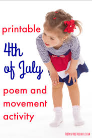 4th Of July Poem And Movement Activity For Kids The Inspired Treehouse