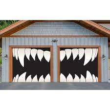 The Holiday Aisle Monster Teeth Door Mural Door Murals Halloween Front Door Decorations Halloween Front Doors