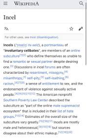 An incel in an abbreviation for involuntary celibate which is an online subculture group of people who state they are unable to find a romantic partner despite desiring one. Resist Programming Auf Twitter Incel A Term Meaning Involuntary Celibate Used By The Male Supremacist Movement Which Splc Lists As A Hate Group Incel Chat Rooms Often Include Racism Justifying An