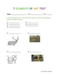 A collection of games from artsology.com; 7 Elements Of Art Quiz Test By Organicteacher Teachers Pay Teachers