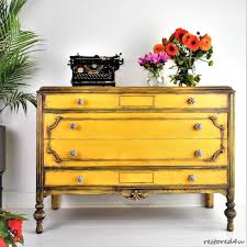 Hello Sunshine Annie Sloan Chalk Paint Arles English Yellow With A Little Olive Prim Yellow Painted Furniture Painted Furniture Colors Yellow Furniture