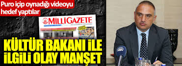 Ancak puro içerken etrafımızdaki insanların da onayını almak durumundayız. Milli Gazete Den Kultur Ve Turizm Bakani Nuri Ersoy La Ilgili Olay Manset