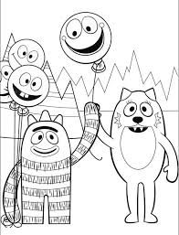Free yo gabba boombox printables birthday fun printable. Yo Gabba Gabba Coloring Page Brobee And Toodee Yo Gabba Gabba Gabba Gabba Coloring Pages For Kids