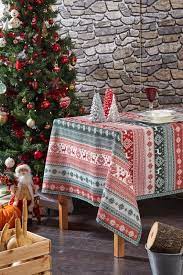 Deer Pattern Christmas Tablecloth 140 Cm 200 Cm In 2020 Christmas Table Cloth Deer Pattern Table Cloth