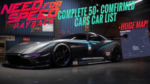 These are cars that the street leagues may have been driving, but you previously didn't have access to. Need For Speed Payback Complete Car List 50 Cars Map Leak So Far Youtube