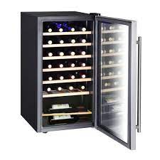 Thermistor—a thermistor in appliances such as a refrigerator or wine cooler monitors the air temperature inside the appliance and activates the compressor. Vissani 17 In 28 Bottle Wine Cooler In Stainless Steel Tanga