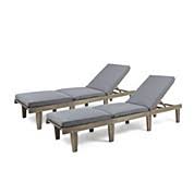 Noble house lance teak square wood outdoor accent table. Patio Chaise Lounges Macy S