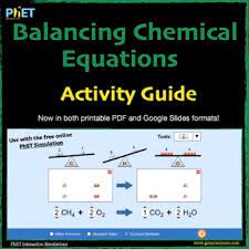 Worksheet to teach balancing equations name directions 1 start from balancing equations worksheet answer key, source:yumpu.com. Phet Balancing Chemical Equations Activity Guide By James Gonyo Tpt
