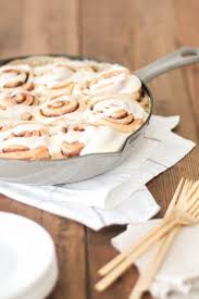 While rolls are baking, cream together the cream cheese and powdered sugar. Cream Cheese Icing For Cinnamon Rolls