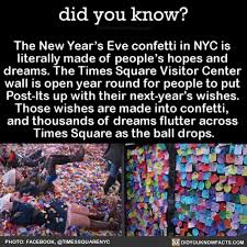 The New Years Eve Confetti In Nyc Is Literally With Images Weird Facts Wtf Fun Facts Fun Facts