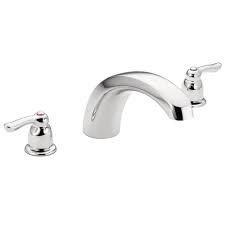 Maybe you would like to learn more about one of these? T990bc Moen Chateau Double Handle Deck Mounted Roman Tub Faucet Trim Reviews Wayfair