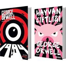 Hayvan Ciftligi 1984 George Orwell 2 Kitap Set Kitabi