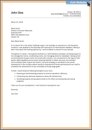 Build a cover letter tailored to your specific industry. Administrative Assistant Cover Letter Sample 2019 Administrative Assistant Cover Letter Cover Letter Example Letter Example