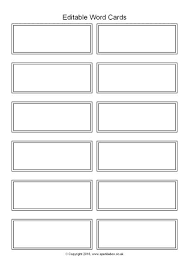 You have to cut it, fold it horizontally and customize with your own picture details. Editable Word Cards Black And White 12 Per Page Sb11469 Flash Card Template Word Wall Template Labels Printables Free Templates