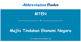 Ketua pegawai operasi mtem, mohd rizal jaapar. Mten Definition Majlis Tindakan Ekonomi Negara Abbreviation Finder