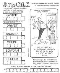 This is one of the most popular games developed by tribune media services the hint for today, april. Sunday Jumble Games Puzzles Crossword