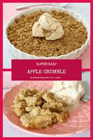 Super Easy Apple Crumble Best Ever Bake Play Smile Recipe Easy Apple Crumble Crumble Recipe Apple Crumble Recipe