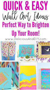 From wall art to lamps, you can choose which pieces fit your unique style and vision of home goods.whether you're looking for rustic home goods or diy ideas for your bathroom, you'll find plenty of inspiration in our 41 diy home decor ideas. Quick And Easy Wall Art Ideas Delicious And Diy